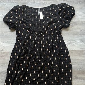 Anthropologie The Josie V-Neck Mini Dress New with tag Sizes X-Large